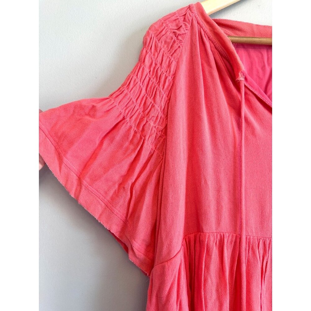 VICI Coral Mini Shift Dress Pullover Lightweight Comfy Lined Short Sleeve MEDIUM - Picture 6 of 8